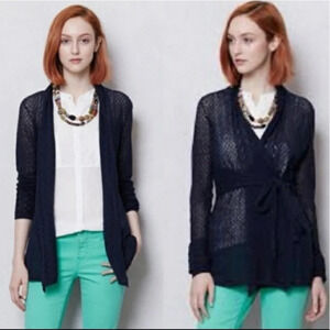 Anthropologie Knitted & Knotted  Winding Pointelle